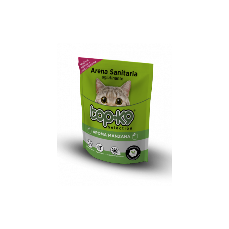 Arena Topk9 aglutinante manzana 4 kg
