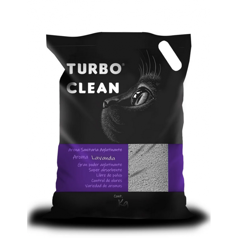 Arena Turbo clean aglutinante lavanda 2 kg