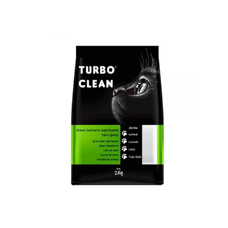 Arena Turbo clean aglutinante limon 20 kg