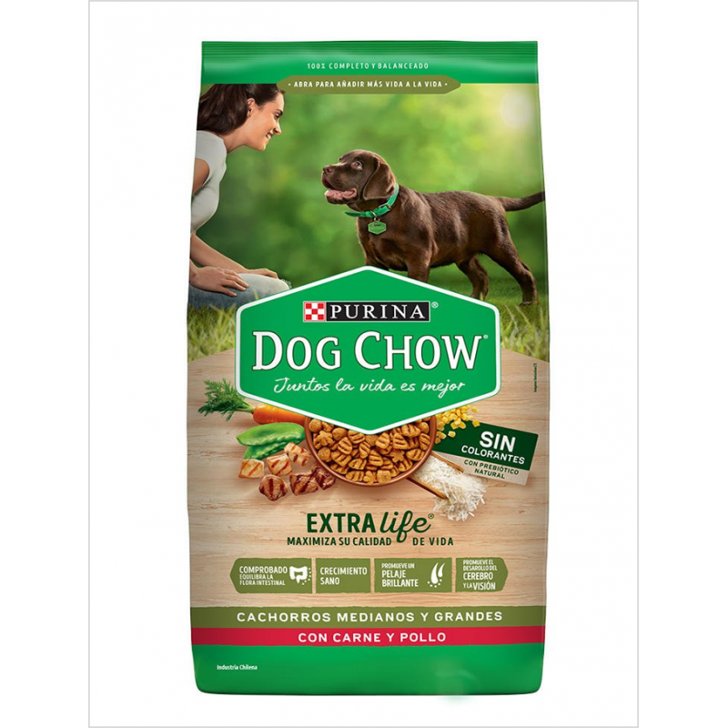 Dog chow cachorro MyG carne 15 kg