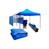 Techo lona 3 mt x 3 mt Color azul