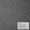 Cubre piso Color gris oscuro 4mt x 1mt